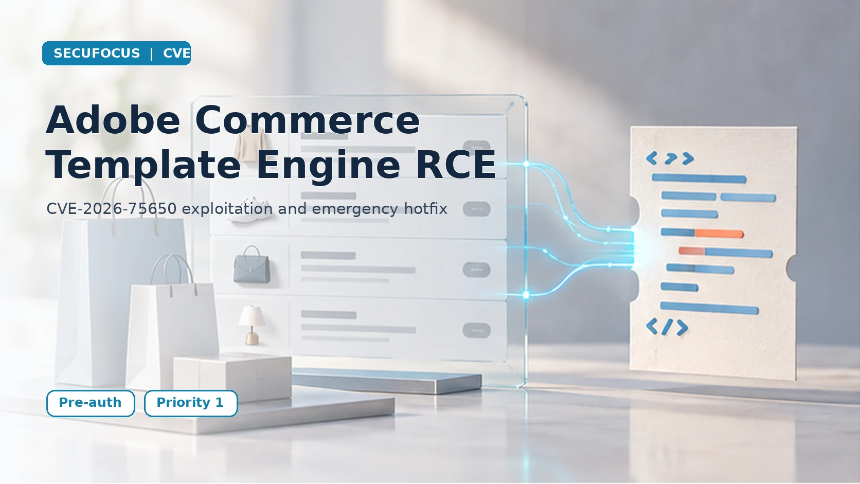 Adobe Commerce CVE-2026-75650 pre-authentication code execution cover