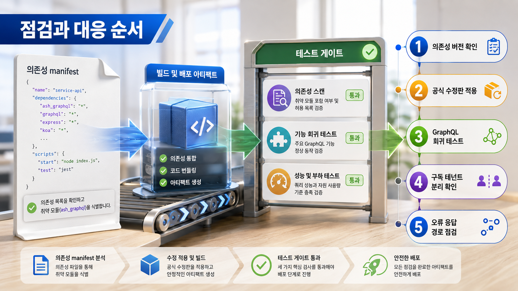 ash_graphql 의존성 확인부터 회귀 테스트까지의 대응 순서