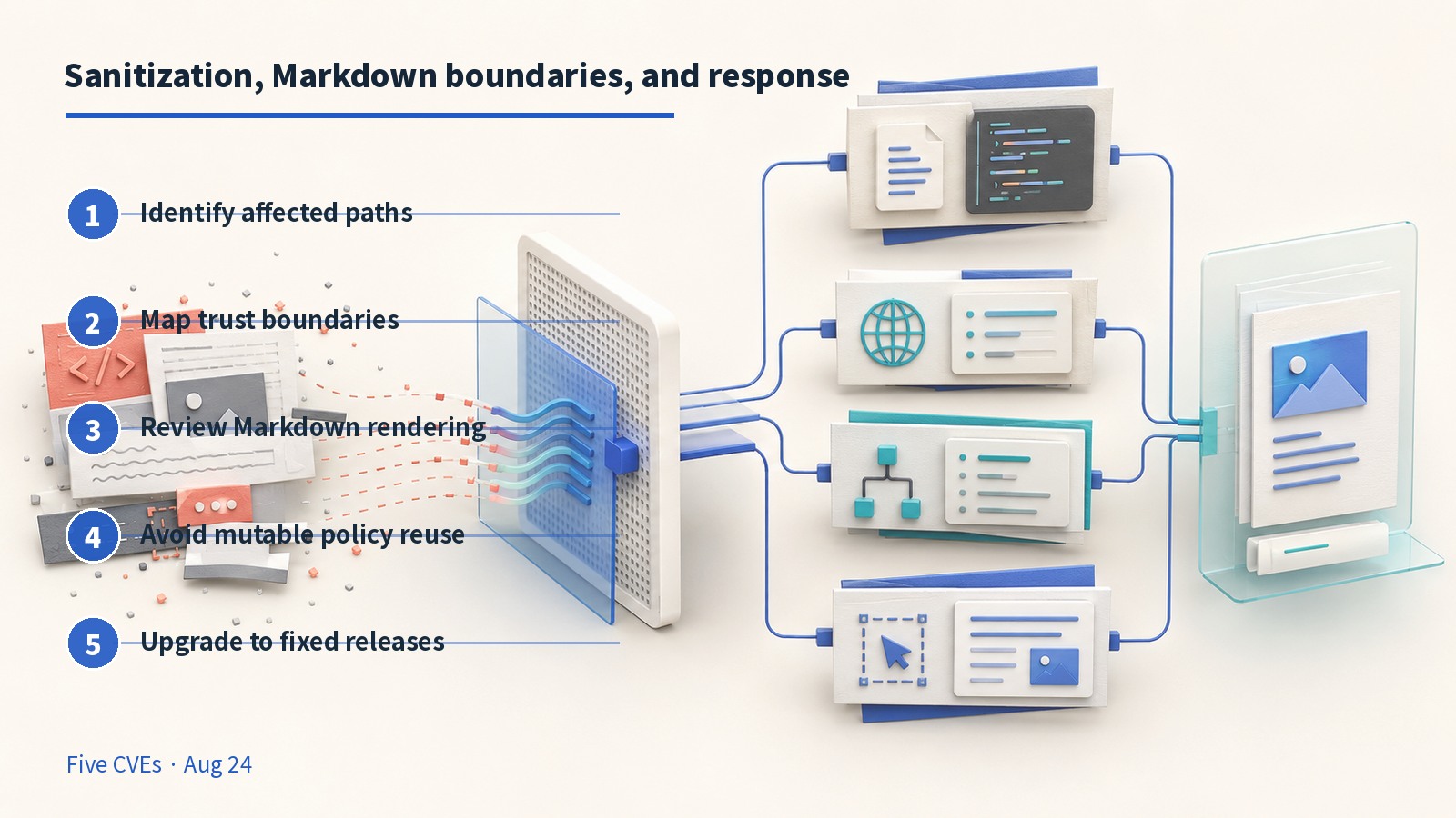 English infographic showing justhtml trust boundaries and response sequence