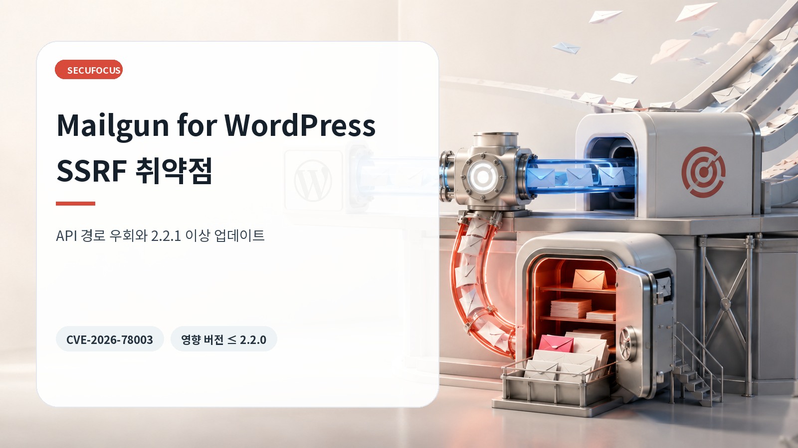 Mailgun for WordPress SSRF 취약점 표지