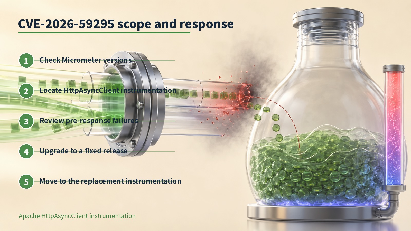 English infographic showing Micrometer pre-response failure and retained tracking state