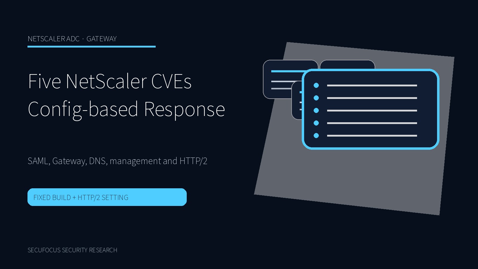 Five NetScaler ADC and Gateway vulnerabilities cover