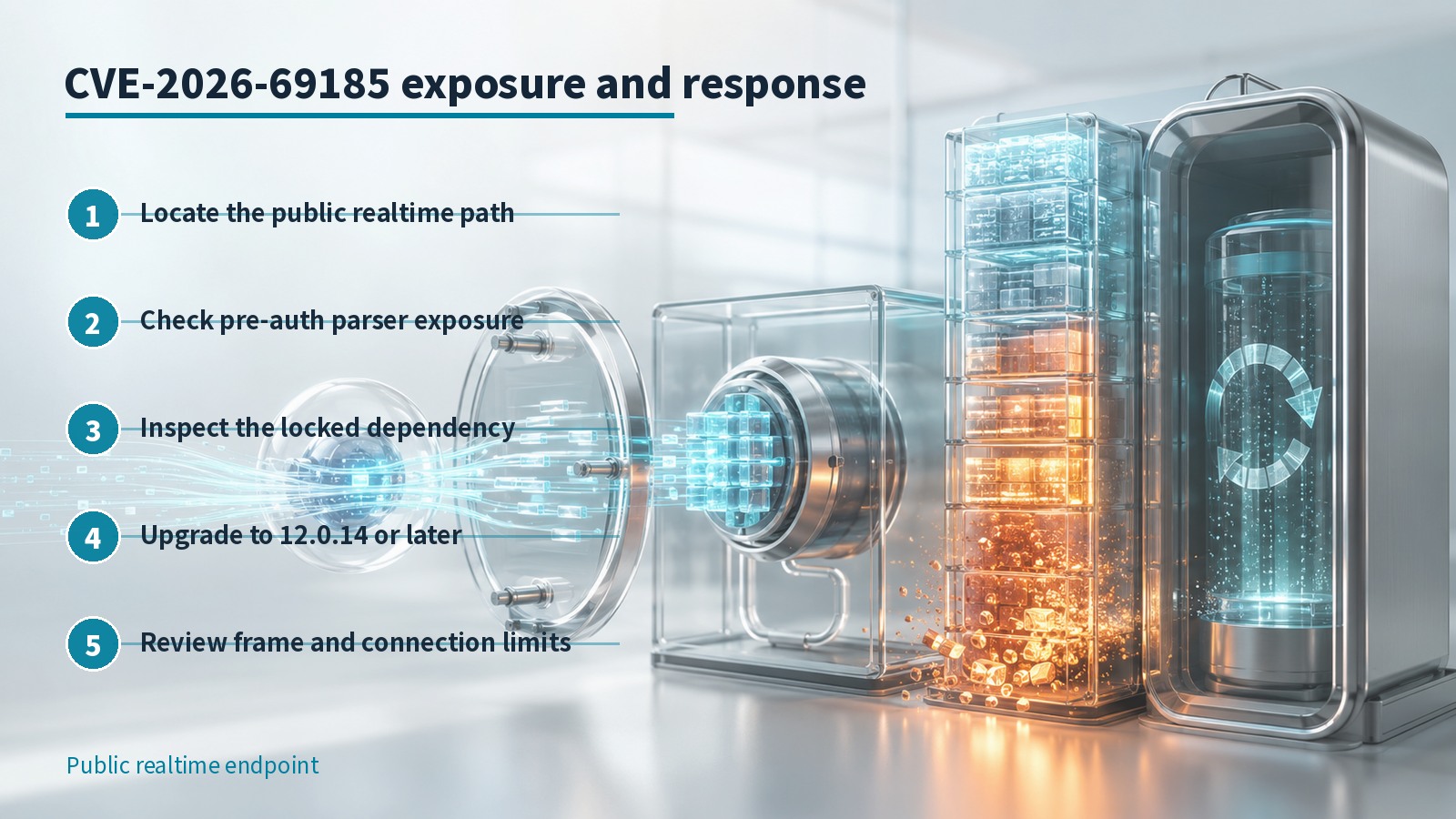 English infographic showing OneUptime realtime parser exposure and response sequence