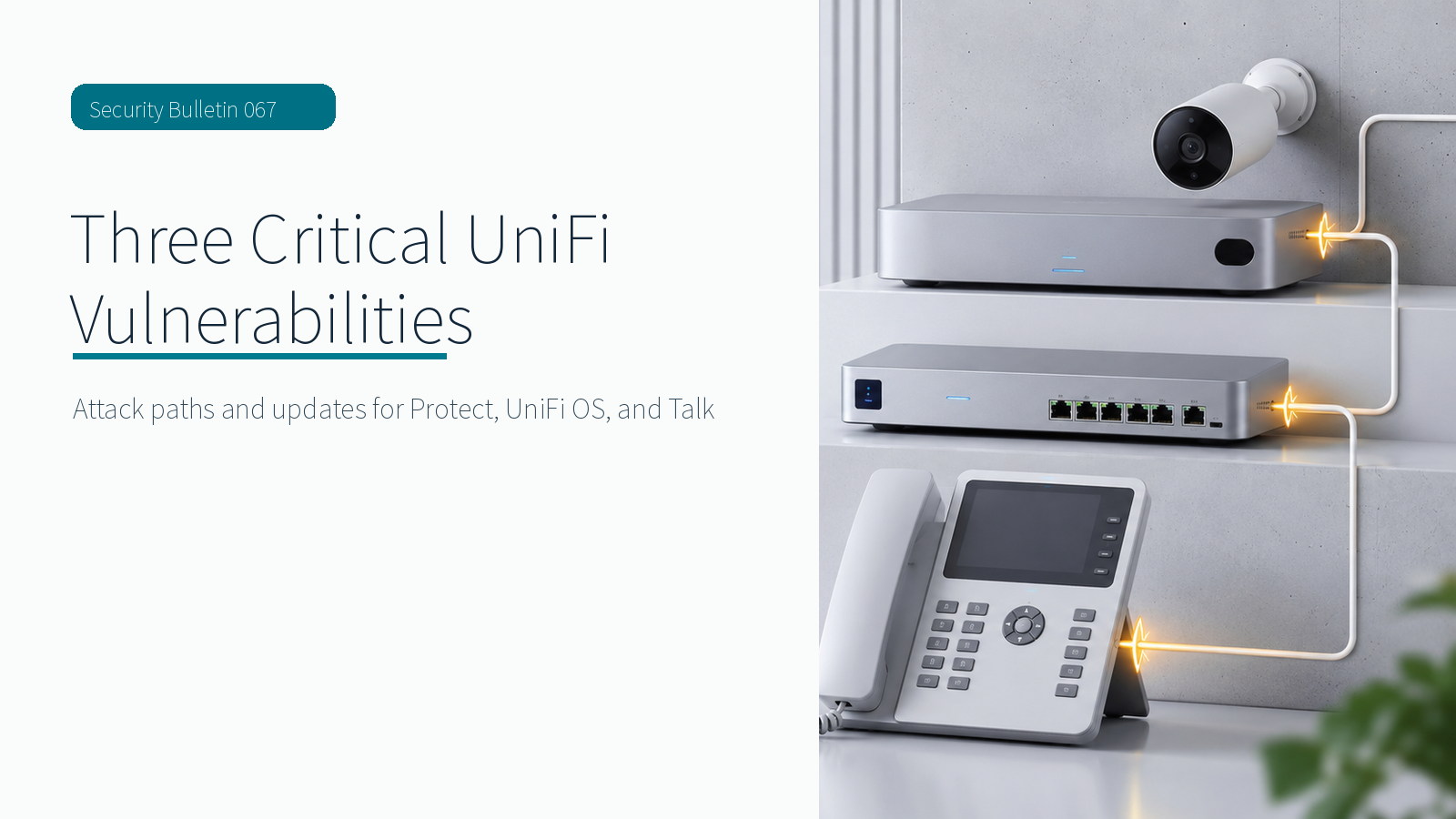 Three critical Ubiquiti UniFi vulnerabilities across Protect, UniFi OS, and Talk