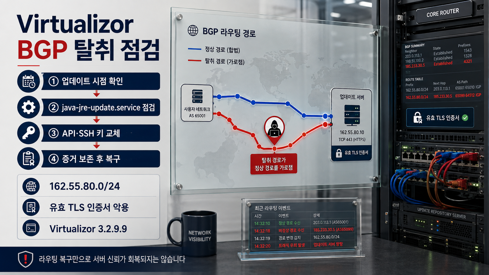 Virtualizor BGP 탈취 점검 흐름