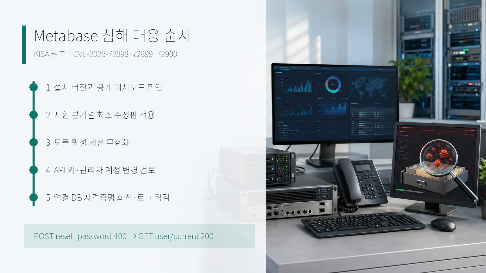 Metabase 침해 대응과 로그 점검 순서