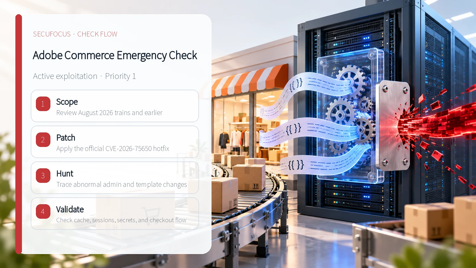 Adobe Commerce active-exploitation response flow