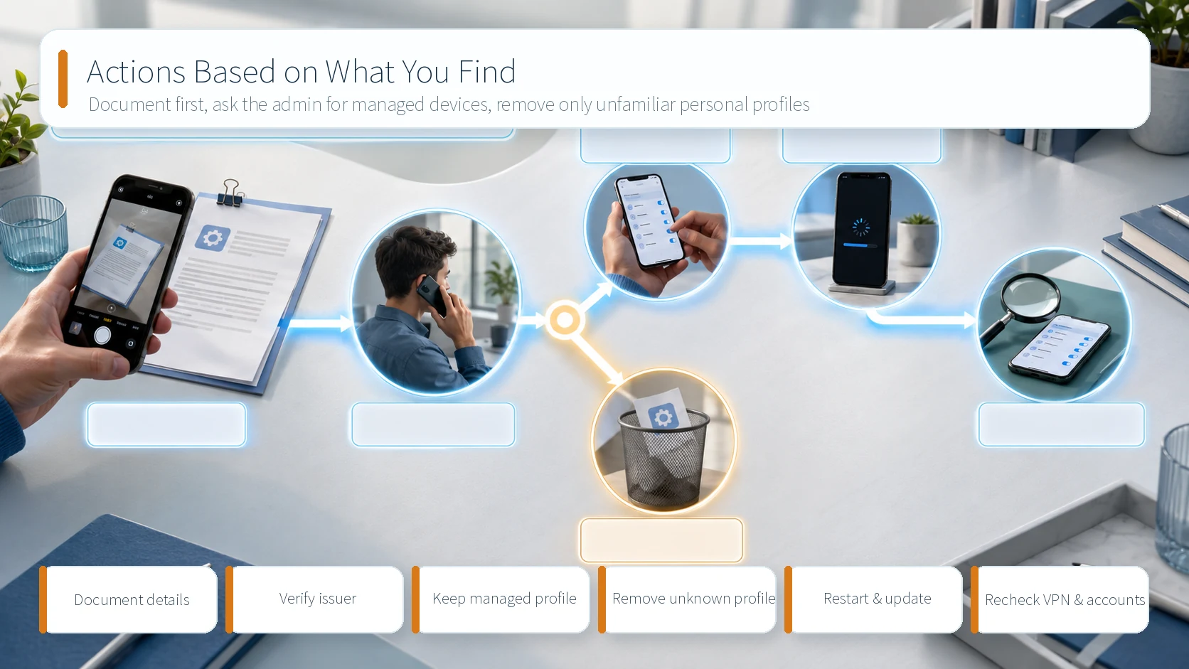 Response flow for managed and unfamiliar personal profiles