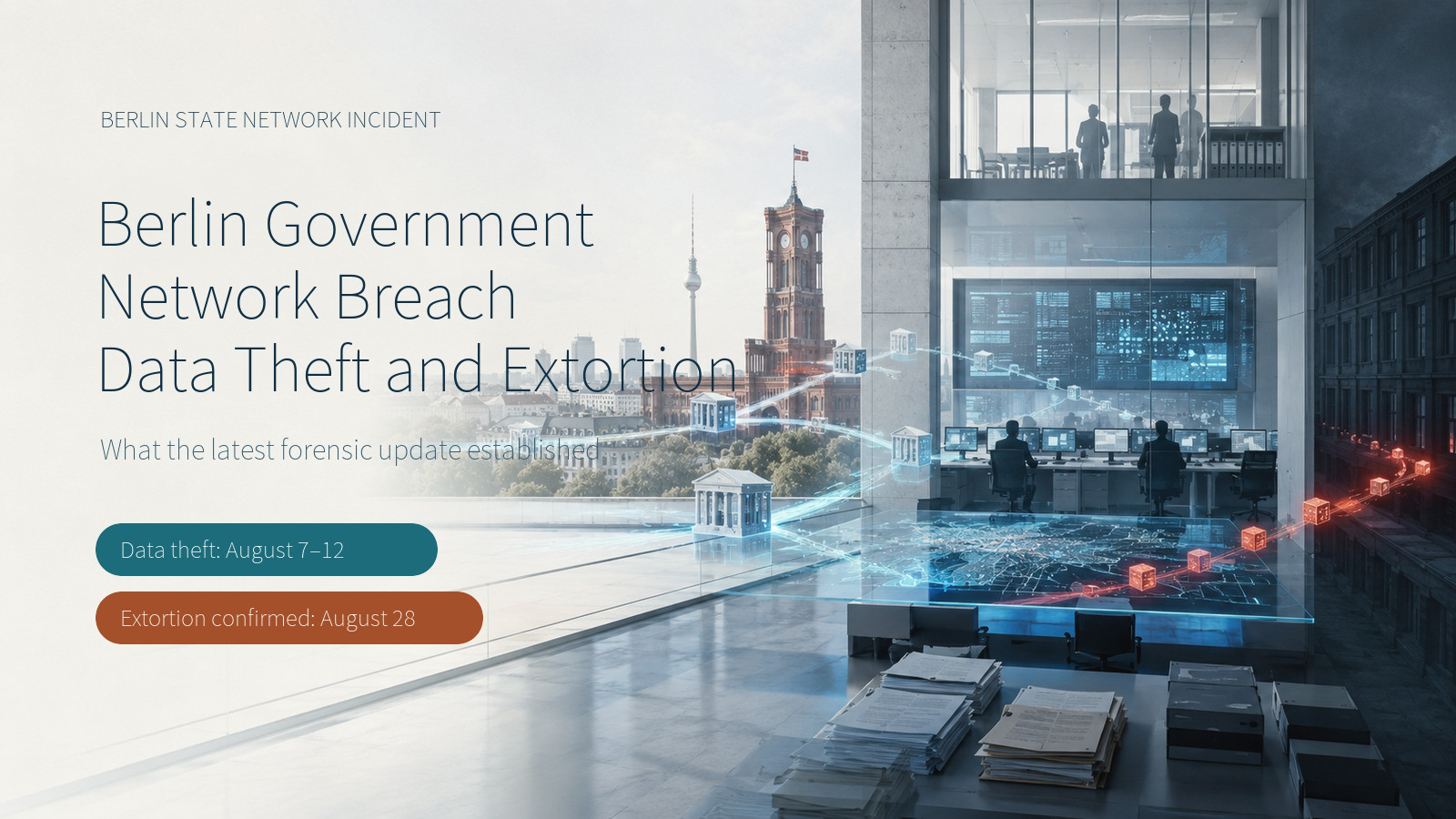 Berlin government network breach, data theft and extortion cover