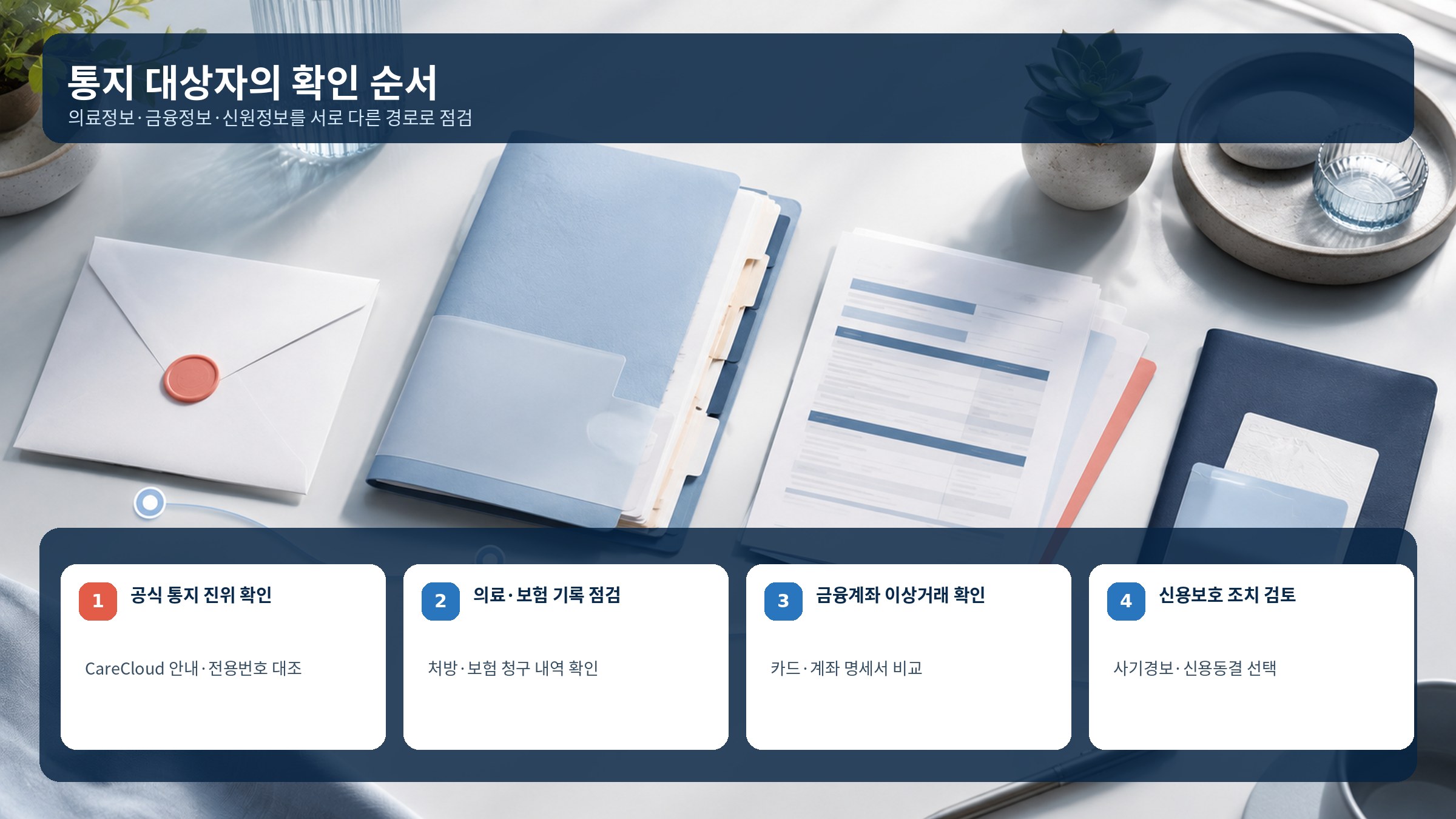 CareCloud 통지 대상자의 확인 순서