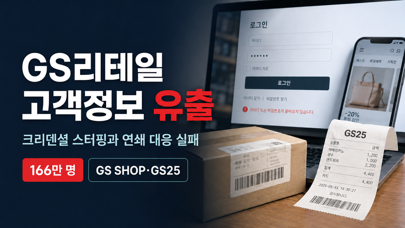 GS리테일 고객정보 유출과 크리덴셜 스터핑 연쇄 대응 실패
