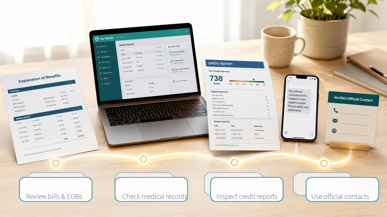 Four medical and financial records affected people should review
