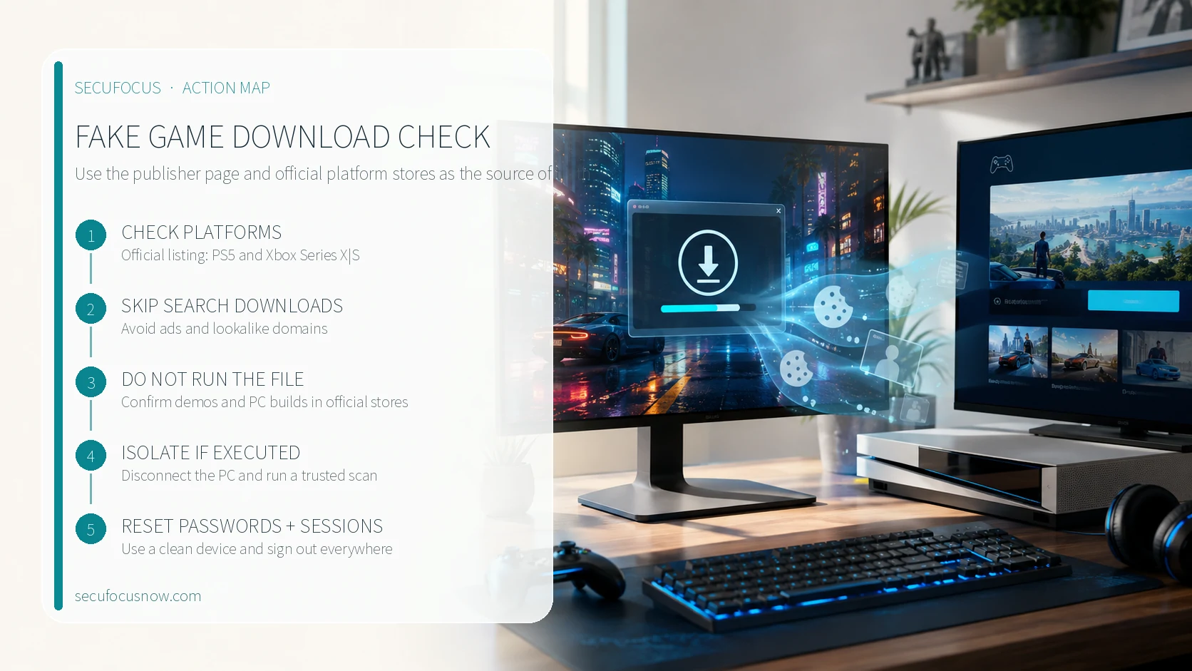 Five-step check for fake GTA 6 downloads and account recovery after running a suspicious installer